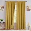 Tassels Soft Luxury Room Darkening Velvet Window Curtain Panels for Living Room - 2 of 4