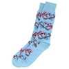 Vannucci Men's Exploded Paisley Mercerized Cotton Fashion Dress Socks - 2 of 2