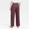 Women's Mid-Rise Wide Leg Linen Pull-On Pants - A New Day™ - 2 of 3