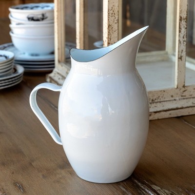 Park Hill Collection Farmhouse Enamelware Pitcher