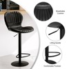 ODK Bar Stools Set of 4, Swivel Bar Chairs, Counter Height Adjustable Bar Stools Kitchen Island Barstools Set, Modern Armless Chairs for Dining Room - 4 of 4