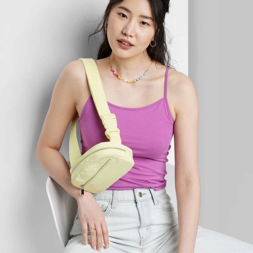 Women's Slim Fit Cropped Cami Tank Top - Wild Fable Vibrant Purple M