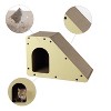 THE LICKER STORE Kento Minimalist Cardboard Angled Cat Cave Scratcher with Catnip - 3 of 4