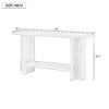 PAGED Mid-Century Vintage Narrow Entryway Table, Ash Wood Console Table with T-Leg Design, Minimalist Entryway Sofa Side Table - 2 of 4