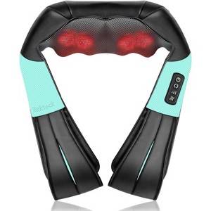 Nekteck Shiatsu Neck & Back Massager - Heat, Deep Kneading - Home, Office, Car - Blue - 1 of 4