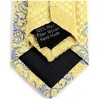 TheDapperTie Men's Gold And Royal Blue Paisley 2.25 Inch Wide And 58 Inch Long Slim Necktie - 4 of 4