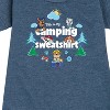 - Paw Patrol - This Is My Camping Sweatshirt Graphic Short Sleeve Fleece Dress - 2 of 4