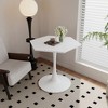 KIGFTSOD Modern Hexagonal Coffee Table with MDF Table Top, Metal Base, for Dining Room, Kitchen, Living Room - 4 of 4