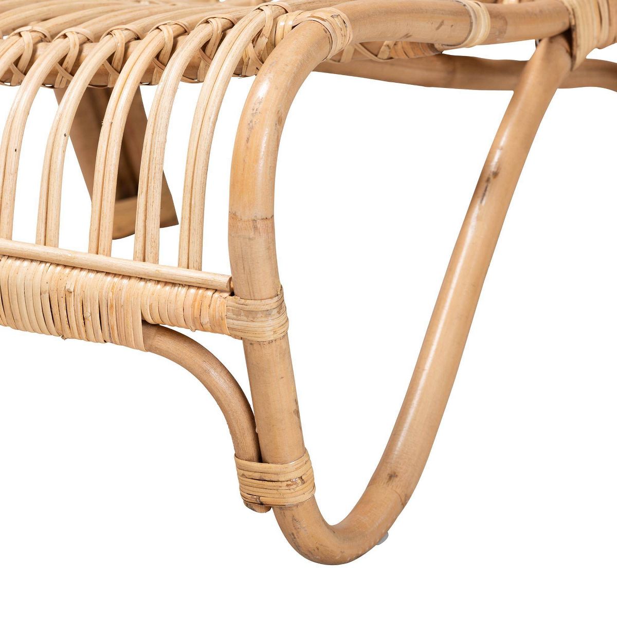 bali & pari Alaya Rattan Accent Chair: Handcrafted, Indoor Furniture, No Ottoman - thumbnail 7