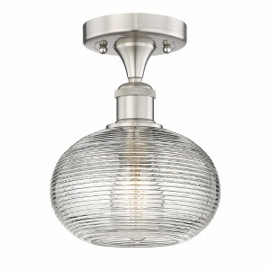 Ithaca - 1 Light Semi-Flush Mount In Industrial Style-8.38 Inches Tall and 8 Inches Wide - 1 of 1