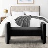 52in Storage Bench, End Of Bed Bench With Foam Top H-shape Upholstered Soft Solid Wood Bed Bench For Living Room, Bedroom - image 2 of 4