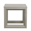 Vynxaria Patio End Tables - Modern Geometric Neutral Tones, 21.5"x21.3"x20.5" Outdoor Accent - 3 of 4