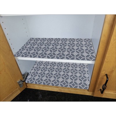 Indigo Gray Cushioned Fabric Shelf and Drawer Liners, 12" x 59" (2-Pack)