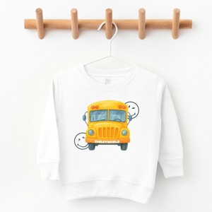 The Juniper Shop SmileyWorld Watercolor Bus Toddler Sweatshirt - 1 of 4