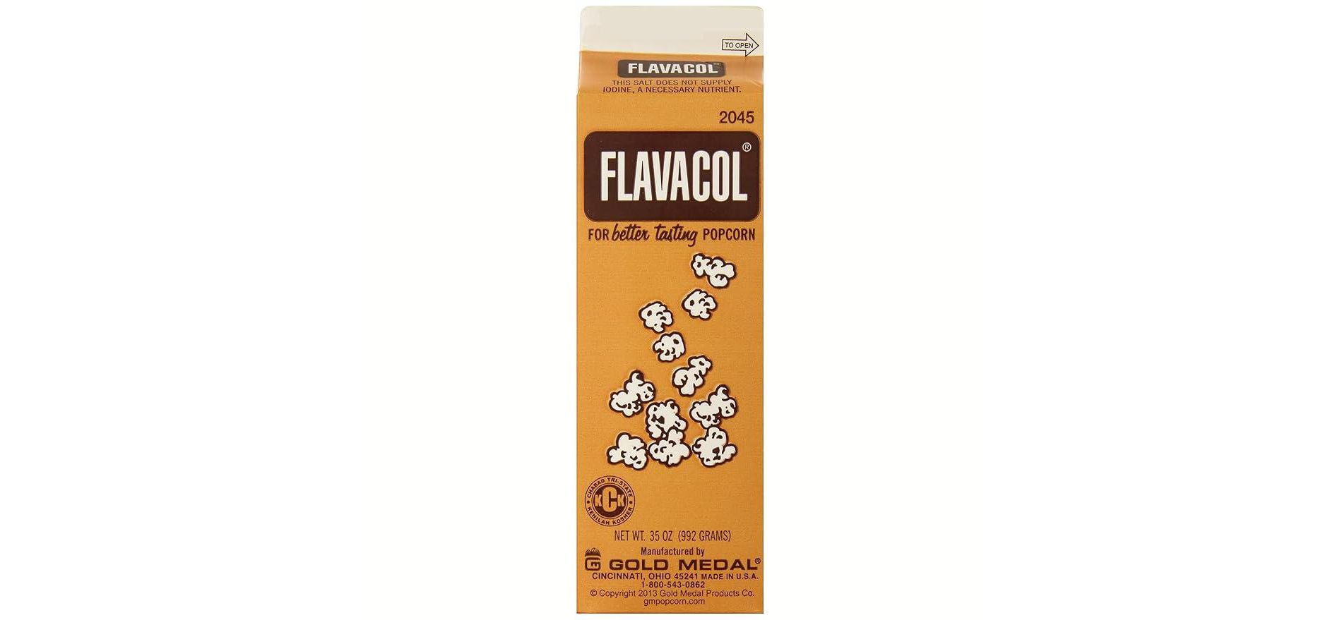 Gold Medal Flavacol® Popcorn Seasoning Salt 35oz Carton – Movie Theater Flavor, MSG-Free
