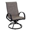 Courtyard Casual Santa Fe 3 pc Sling Swivel Rocker Set  Includes one 20" End Table and two Swivel Sling Rockers - 4 of 4
