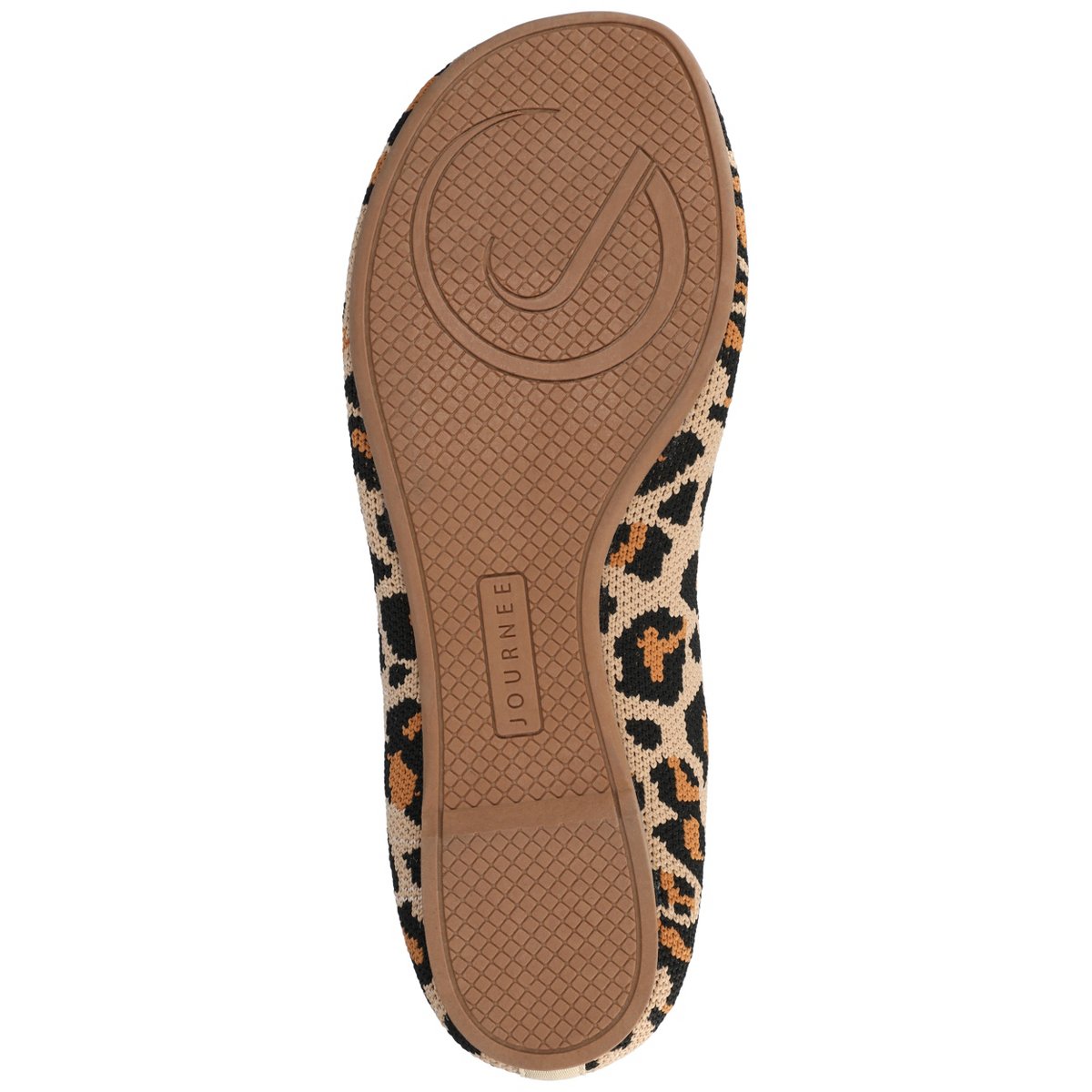 Обувь Journee Collection Journee Women's Aria Knit Flats, Leopard 8 — фото 5