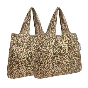 Wrapables Foldable Tote Nylon Reusable Grocery Bag (Set of 2) - 1 of 4