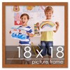 PosterPalooza | Square Slim Profile Brown Picture Frame - UV Acrylic, Foam Board Backing, Hanging Hardware - 2 of 4