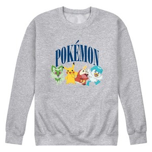 Men's - Pokémon - Scarlet & Violet Collegiate Graphic Fleece Sweatshirt - 1 of 4