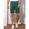 Lars Amadeus Men's Summer Pleated Front Stripes Business Dress Shorts - 2 of 4