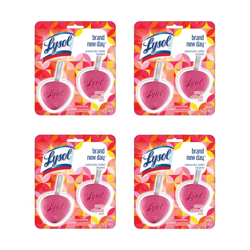 Lysol Automatic Toilet Bowl Cleaner - Mango & Hibiscus, 2 count, 1 of 7