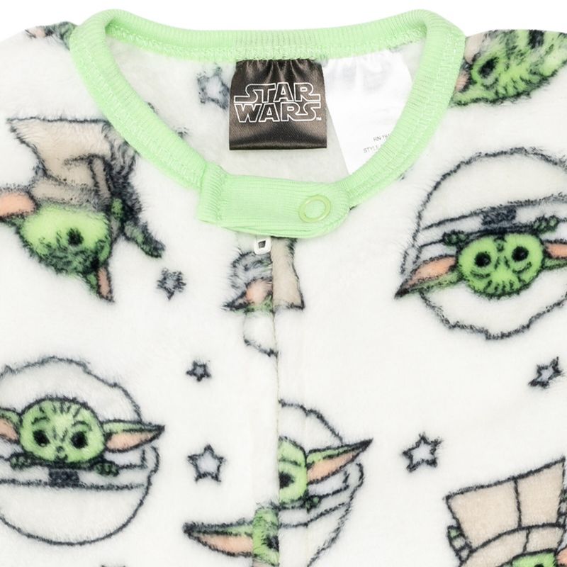 Star Wars The Mandalorian The Child Baby Zip Up Sleep N' Play Coverall Newborn to Infant , 3 of 7