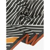 Elerevyo Women's Striped Satin Square Silk Scarves Neckerchief 35.4"x35.4" - 4 of 4
