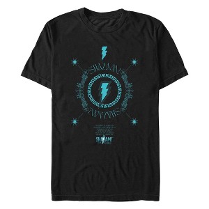 Men's Shazam! Fury of the Gods Lightning Badge T-Shirt - 1 of 4