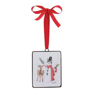 Melrose Snowman and Deer Ornament (Set of 12) - 1 of 4