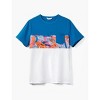 PATPAT Family Matching Mommy and Me Floral  Strap Midi Dresses and Splicing Short-sleeve T-shirts Sets - 3 of 4