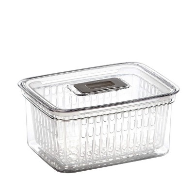 LunaLulinlk Produce Saver - 6.8 Cup/1.6L | Fridge Storage Containers for Fruits and Vegetables | Vegetable Storage with Adjustable Air Vent