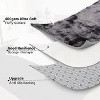 Acekool Fluffy Washable Shag Area Rug with Non-Slip Backing, Soft Plush Solid Carpet for Bedroom, Living Room, Dorm, Gray5x8 - 3 of 4