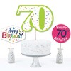 Big Dot of Happiness 70th Birthday - Cheerful Happy Birthday - Colorful Seventieth Birthday Party Centerpiece Sticks - Table Toppers - Set of 15 - image 3 of 4