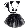 Joyfy Halloween Girl's Animals Costume Set with Tutu, Headband Collar and Tail, Cosplay Accessory Kit Cat Accessories Set with Tutu, Ears and Tail - 4 of 4
