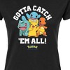 Women's - Pokémon - Gotta Catch Em All Group Fitted Graphic T-Shirt - 2 of 3