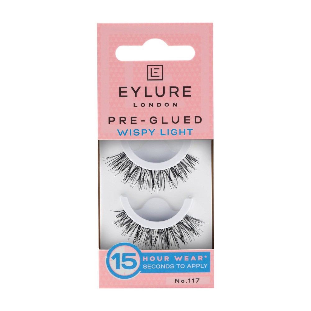 Eylure Pre-Glued Wispy Light No. 117 False Eyelashes - 1pr