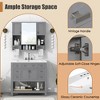 ModernLuxe 36'' Modern Bathroom Vanity Set with Ceramic Sink, 6 Drawers & Soft Close Doors, Mirror Cabinet with Towel Bar - 4 of 4