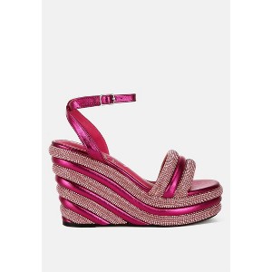 My Bliss Rhinestone Studded Wedge Women Sandals - 1 of 4