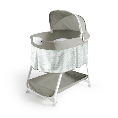 Ity by Ingenuity Snuggity Snug Portable Baby Bedside Bassinet with Soothing Vibrations - Nimbu