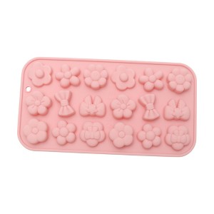 Unique Bargains Candy Making Moulds 18-Cavity Flower Bouquet Candy Mould Hand Wash 7.4"x3.98"x0.51" 1 Pc - 1 of 4