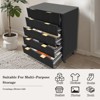 Fluted 5 Drawers Dresser for Bedroom, 47" Tall Modern Chest of Drawers, Wooden Drawer Organizer for Bedroom, Living Room, Hallway, Entryway - 3 of 4