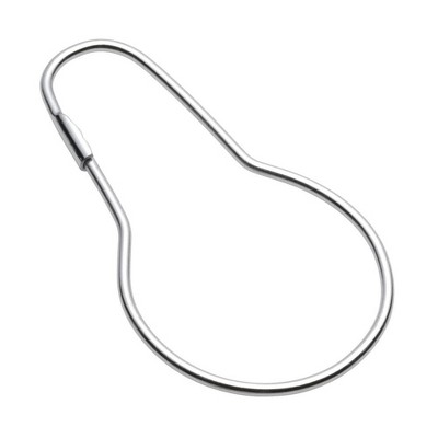 Carnation Home Fashions EZ Glide Shower Curtain Hooks in Chrome, Set of 12 in Chrome