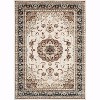 Oriental Medallion Rug - Kid and pet friendly washable vintage floral carpet with non-slip backing - 3 of 4