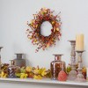 Northlight Berries and Apples Foliage Twig Artificial Thanksgiving Wreath - 18-Inch, Unlit - 2 of 4