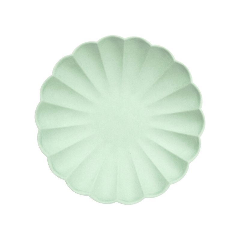 Meri Meri Small Mint Sorbet Compostable Plates (Pack of 8), 1 of 3