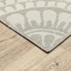 Paloma Floral Medallions Patio Rug Gray/Ivory - Captiv8e Designs - 2 of 4