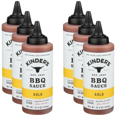 Kinders BBQ Sauce Gold - Case of 6 - 15.3 oz