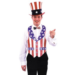 Beistle Adult  Fourth of July Bar Vest Costume - One Size - Multicolored - 1 of 1