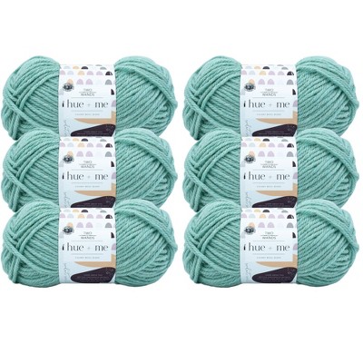 6pk Hue + Me Yarn Sea Glass - Lion Brand Yarn